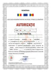 autorizatie arnfs consultant nutritie