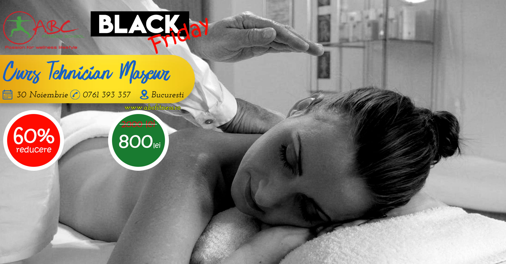 curs tehnician maseur - 60% reducere black friday