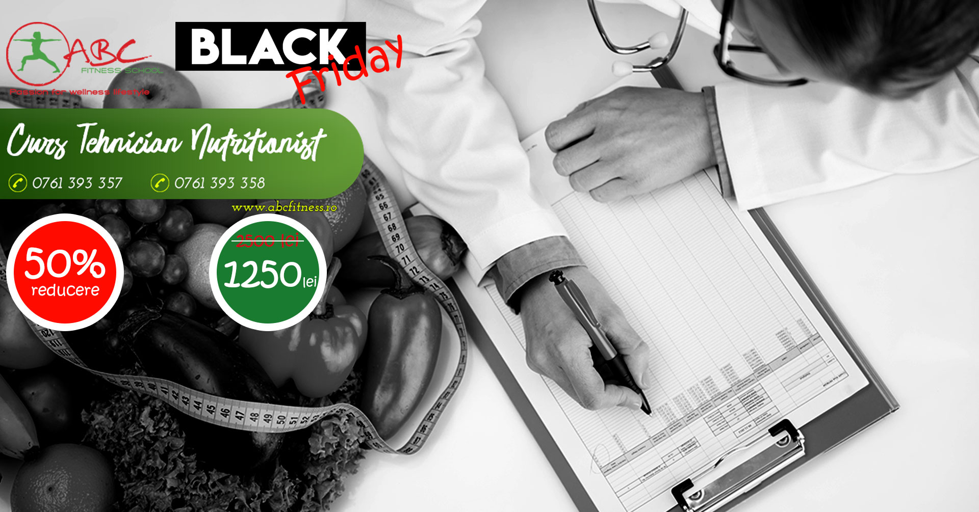 curs tehnician nutriționist - reducere black friday