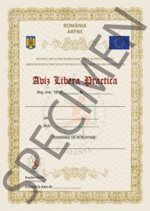 aviz de libera practica